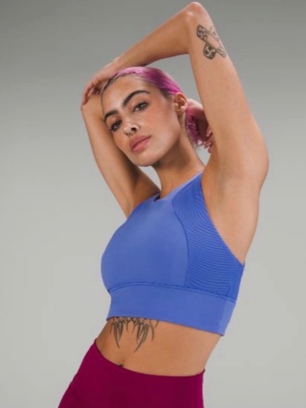 lululemon everlux high-neck train bra